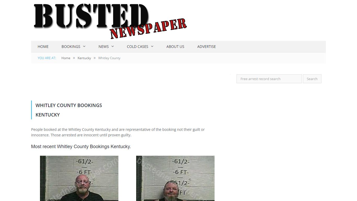 Whitley County, KY Mugshots - BUSTEDNEWSPAPER.COM